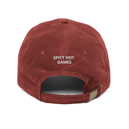 Spicy Hot Vintage Corduroy Embroidered Cap